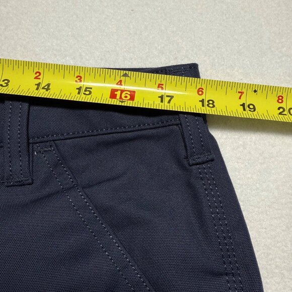 Carhartt Womens Rugged Flex Loose Blue Canvas Work Shorts Size 14 NWT 10" Inseam - Picture 9 of 12